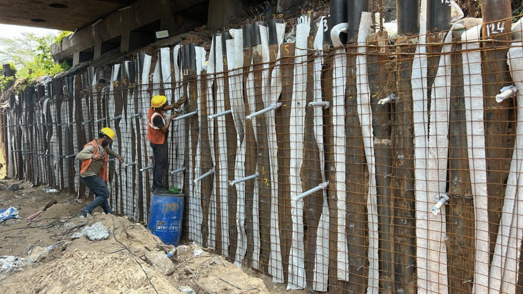 Innovative Use of ODEX Micropiling, Shotcreting, Stone Pitching, and Geocomposite to Create Space for Laying an Additional Railway Lane at Jindal Paradip Port 8 image 14