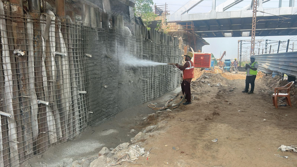 Innovative Use of ODEX Micropiling, Shotcreting, Stone Pitching, and Geocomposite to Create Space for Laying an Additional Railway Lane at Jindal Paradip Port 9 image 15