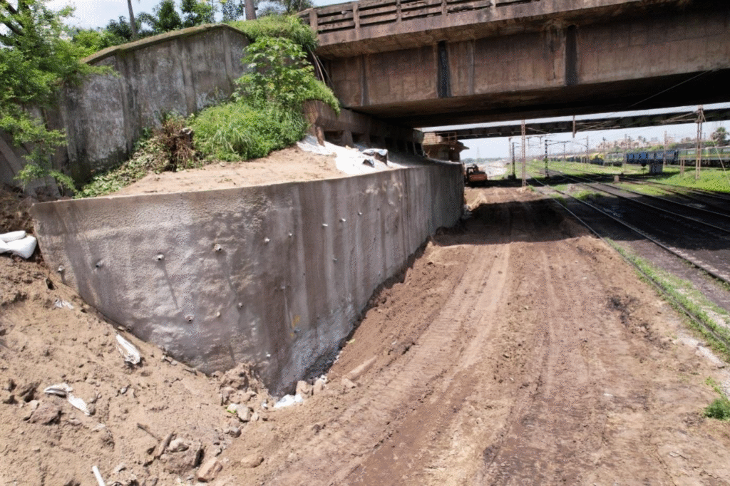Innovative Use of ODEX Micropiling, Shotcreting, Stone Pitching, and Geocomposite to Create Space for Laying an Additional Railway Lane at Jindal Paradip Port 10 image 16