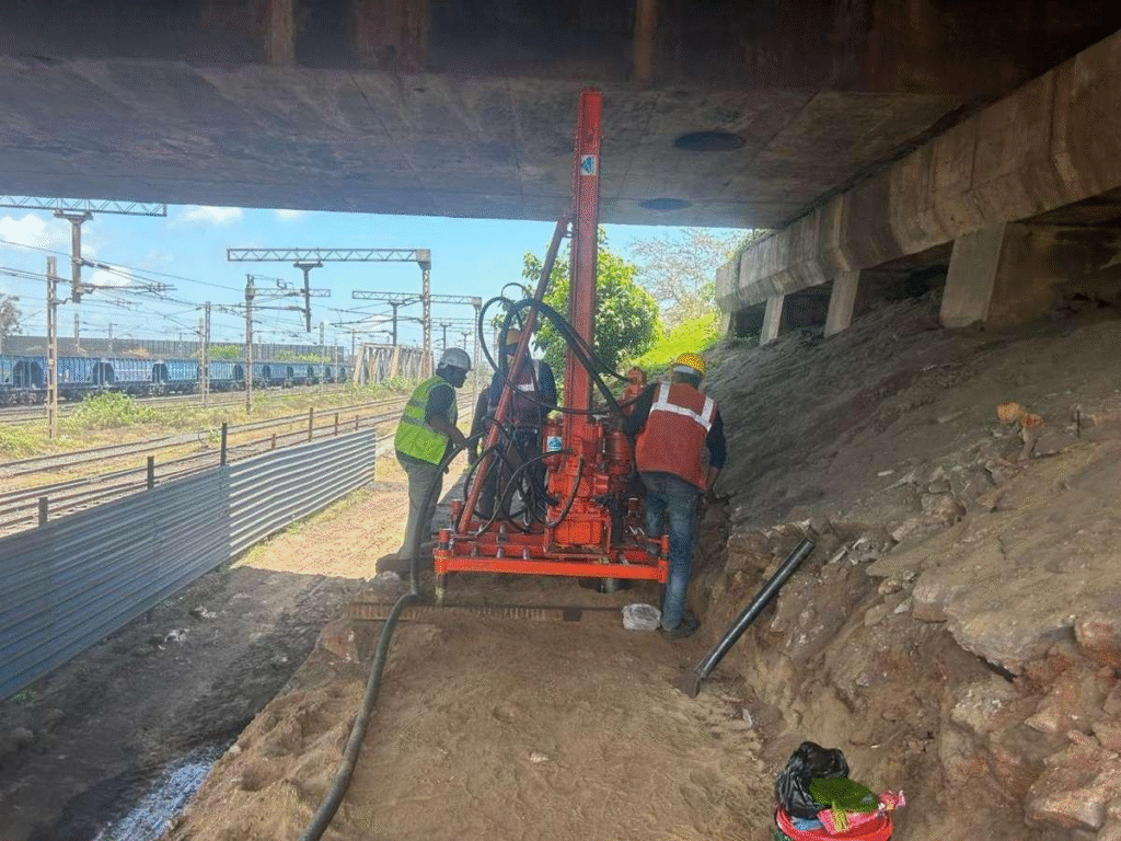 Innovative Use of ODEX Micropiling, Shotcreting, Stone Pitching, and Geocomposite to Create Space for Laying an Additional Railway Lane at Jindal Paradip Port 2 image 5