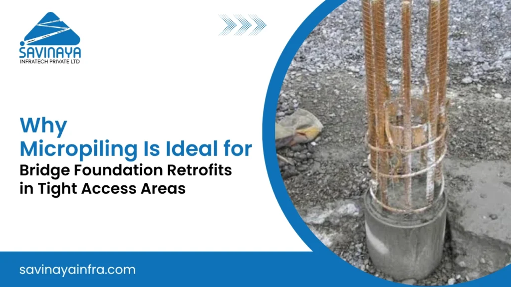 Bridge foundation strengthen with micropiling
