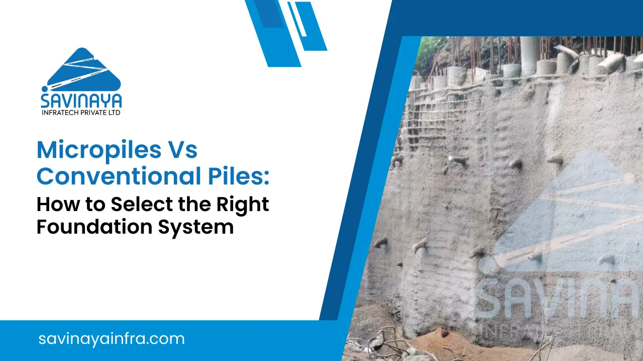 Micropiles vs Conventional piles: How to select the right foundation blog guide