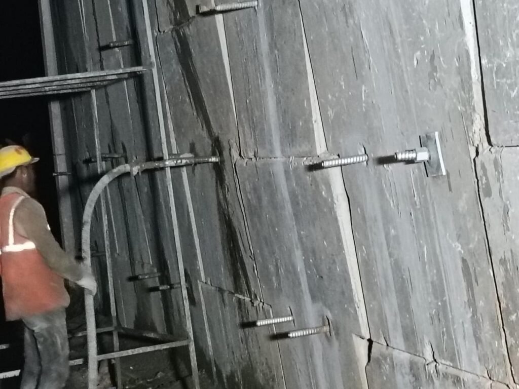 reinforced earth wall construction